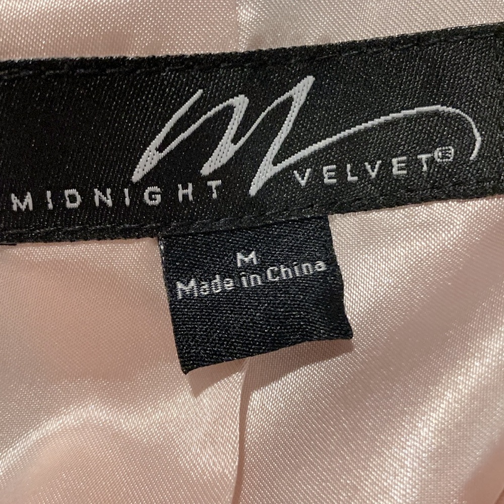 Midnight Velvet Blush Pink Boucle Mid-Hip Jacket Warm Winter Boho Retro Coat - Picture 9 of 11
